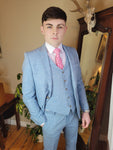 King Light Blue Suit By Shelby & Sons