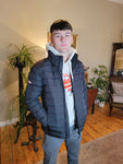 Fuji Padded Black Jacket By SuperDry
