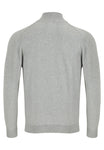 Diego 1/4 Zip Grey Knitwear By 6th Sense