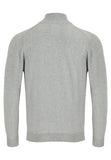 Diego 1/4 Zip Grey Knitwear By 6th Sense