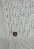 Diego 1/4 Zip Grey Knitwear By 6th Sense
