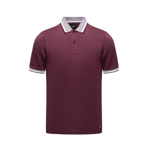 Cloud Wine Polo Shirt By 6th Sense