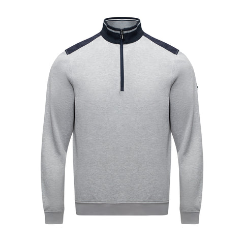 Vega Grey 1/4 Zip Sweatshirt By 6th Sense