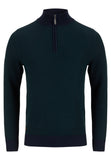 Jimmy 1/4 Zip pine Knitwear By 6th Sense