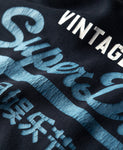 Duo Vintage Black Hoodie By SuperDry