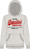 Duo Vintage Grey Hoodie By SuperDry