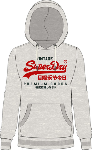Duo Vintage Grey Hoodie By SuperDry