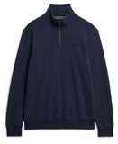 Henley Navy Sweatshirt By SuperDry
