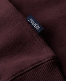 Henley Burgundy Sweatshirt By SuperDry