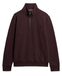Henley Burgundy Sweatshirt By SuperDry