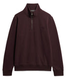 Henley Burgundy Sweatshirt By SuperDry