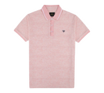 Textured Pink Polo Shirt By Walker & Hunt