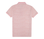 Textured Pink Polo Shirt By Walker & Hunt
