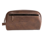 Iveragh Brown Wash Bag By Walker & Hunt