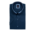 Liffey Navy S/Sleeve Shirt By Andre