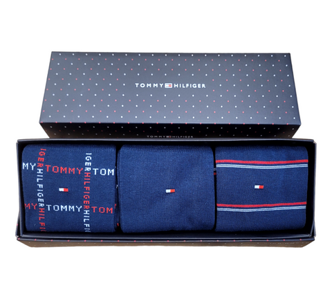 Box 23B Navy Sock Set By Tommy Hilfiger
