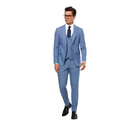 Lotus Blue Suit By Benetti