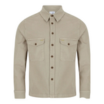 Twill Khaki Overshirt By 6th Sense
