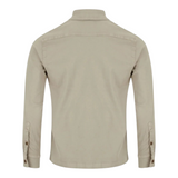 Twill Khaki Overshirt By 6th Sense