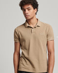 Vint Destroyed S24 Sand Polo Shirt By SuperDry