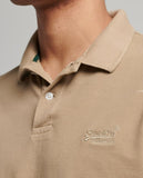 Vint Destroyed S24 Sand Polo Shirt By SuperDry