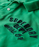 Applique S24 Green Polo Shirt By SuperDry