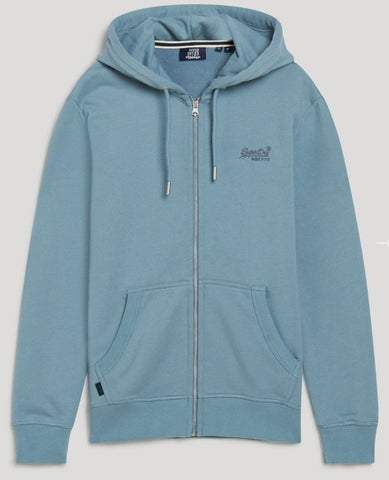 Essential Logo S24 Blue Hoodie By SuperDry