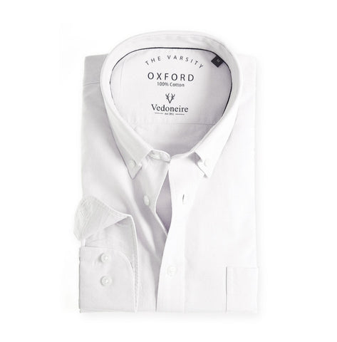 2263 White Oxford Shirt By Vedoneire