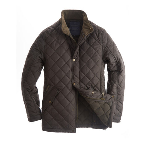 3130 A23 Olive Quilted Jacket By Vedoneire