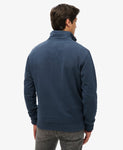 Essentials Navy 1/4 Zip Knitwear By SuperDry
