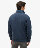Essentials Navy 1/4 Zip Knitwear By SuperDry