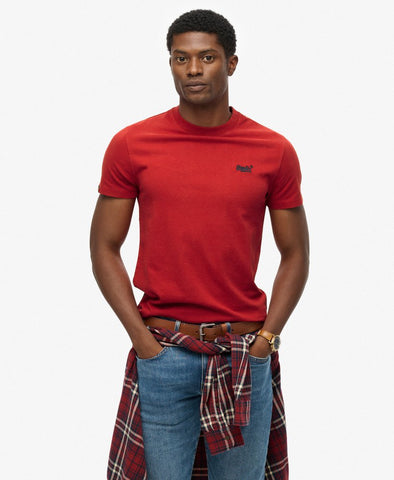 Essential Logo A25 Red T Shirt By SuperDry