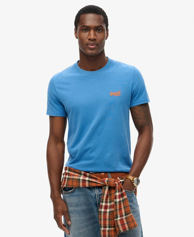 Essential Logo S25 Blue T Shirt By SuperDry