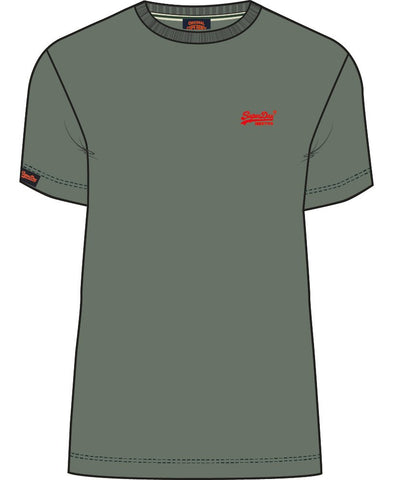 Essential Logo A25 Khaki T Shirt By SuperDry