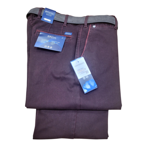 Venice A25 Wine Chinos By Bruhl