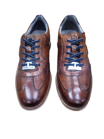 3229711C Cognac Leather Trainer By Bugatti