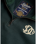 Athletic SD 1/4 Zip Green Sweatshirt By SuperDry