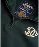Athletic SD 1/4 Zip Green Sweatshirt By SuperDry
