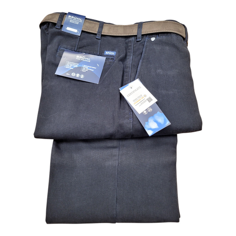 Venice A25 Navy Chinos By Bruhl