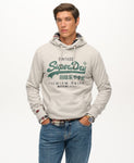 Duo Classic Grey Hoodie By SuperDry