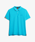 Vint Destroyed S25 Aqua Polo Shirt By SuperDry
