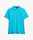 Vint Destroyed S25 Aqua Polo Shirt By SuperDry