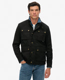Merchant Black Wax Jacket By SuperDry ME.EN