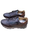 331AG8094100 Brown Leather Trainer By Bugatti