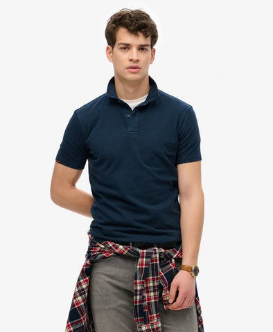 Jersey A25 Navy Polo Shirt By SuperDry