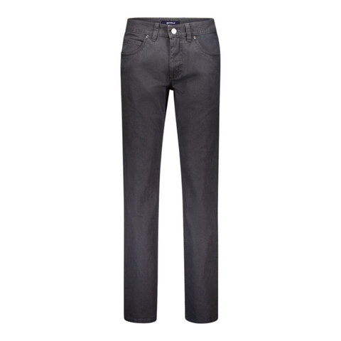 Bill A25 Charcoal Printed Chinos By Gardeur