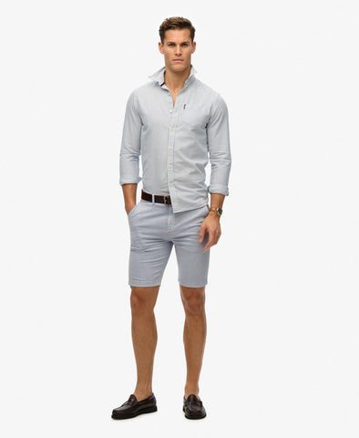 Oxford S25 Navy Stripe Shirt By SuperDry