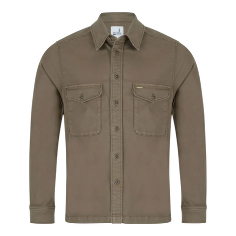 Twill Mocha Overshirt By 6th Sense