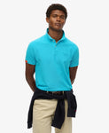 Vint Destroyed S25 Aqua Polo Shirt By SuperDry
