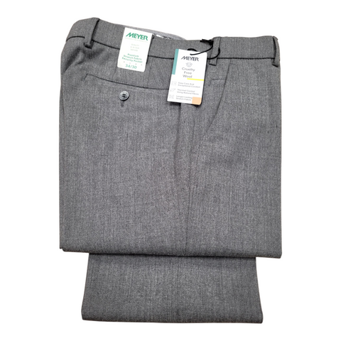 Roma A25 Grey Wool Mix Trousers By Meyer